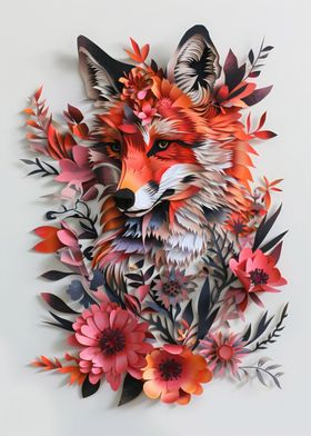 Fox Flat Paper Craft