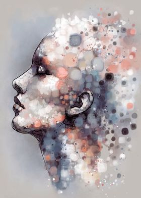 Artistic Face Watercolor