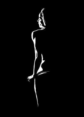 Silhouette girl