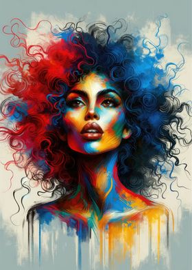 Vibrant Art Portrait