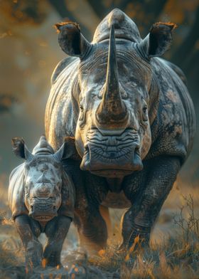 Rhinocheros Animal Family