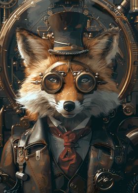 Steampunk Animal Fox