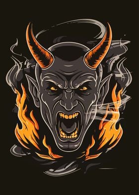 The Angry Devil Head 