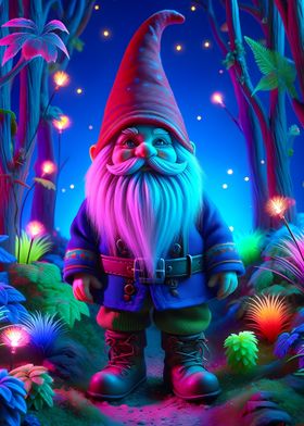 Enchanted Neon Gnome