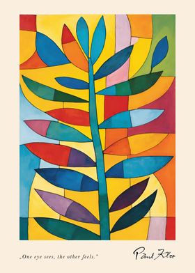 Colorful Paul Klee Leaves