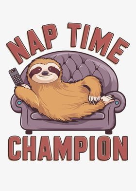 Sloth Nap Time Champion  