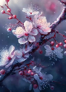 Cherry Blossom Landscape