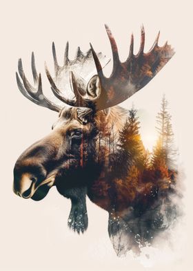 Canadian Moose Nature
