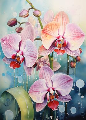 Orchids in the Rain