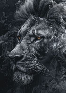 Majestic Lion Portrait