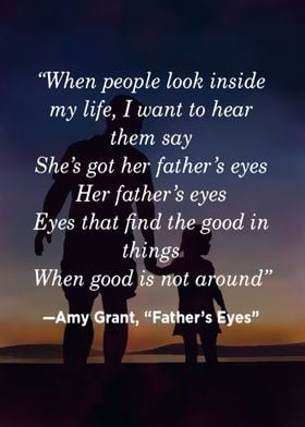 Amy Grant Fathers Eyes