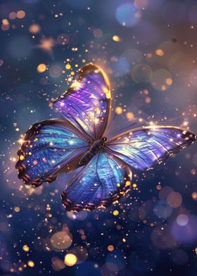 Magical Blue Butterfly