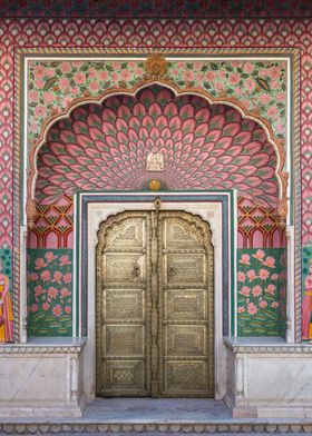 Golden palace door India