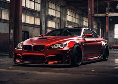 BMW M6 F13 Tuned red car