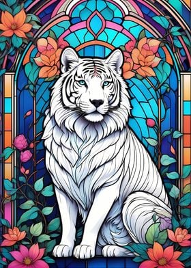 Tiger Stained Glass