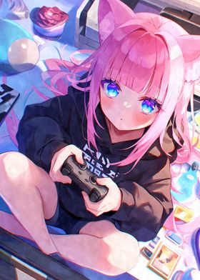 Kawaii Chibi Gamer Girl