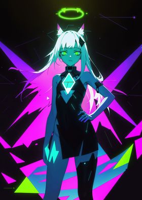 Neon Cyberpunk Girl