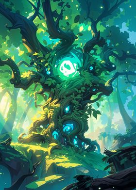 Green Magical Tree