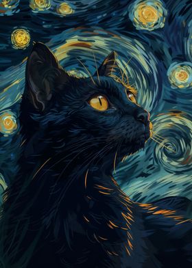 cat vangogh