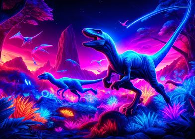 Neon Prehistoric Glow