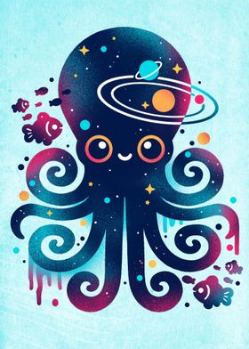 Space octopus galaxy