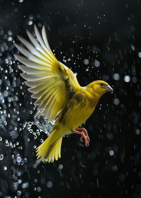 Canaries Through Raindrops