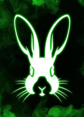 Green Smoke Bunny Neon