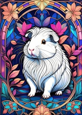 Guinea Pig Stained Glass