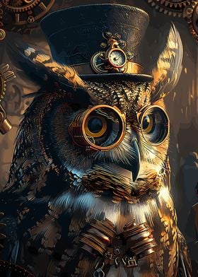 Steampunk Animal Owl