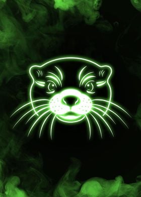 Green Otter Neon Dream