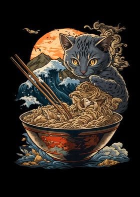 cat ramen japan