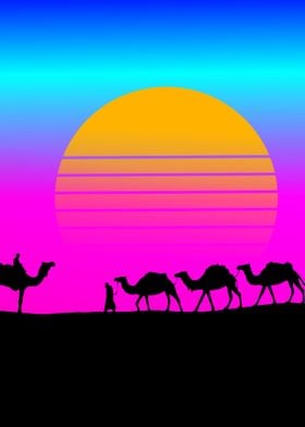 Synthwave camel