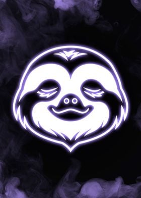 Neon Sloth Purple Smoke
