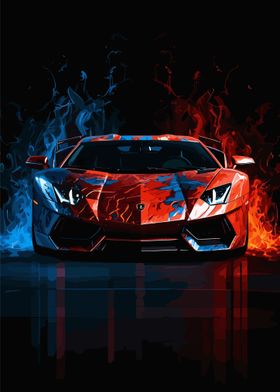 Lamborghini Racing Fire 