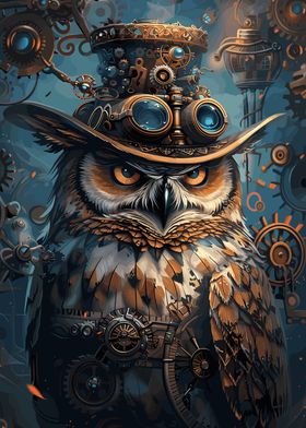 Animal Steampunk Owl