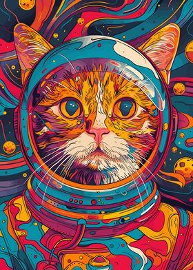 Astronaut Space Animal Cat