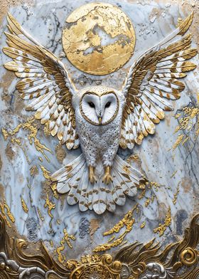 Golden Owl of the Moon