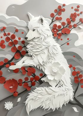 Wolf Flat Paper Craft