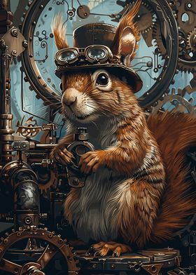 Steampunk Animal Squirrel