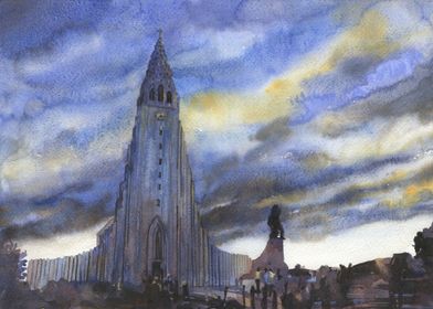 Icelandic church Reykjavik