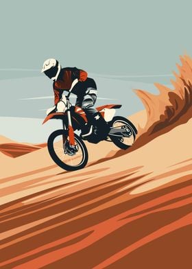 Motocross Dirtbike Desert