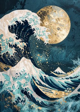 The Great Wave at Night