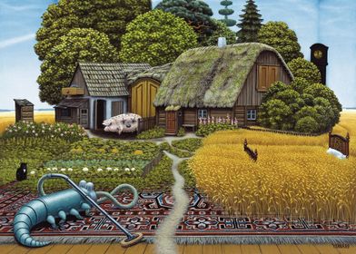 Yerka surreal Room Farm