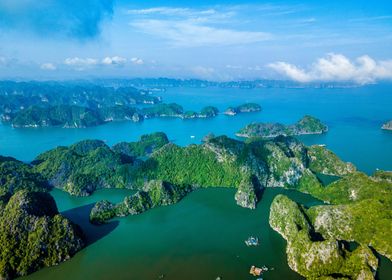 Lan Ha Bay Aerial View