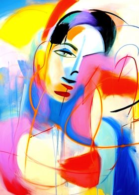 Abstract Woman Face