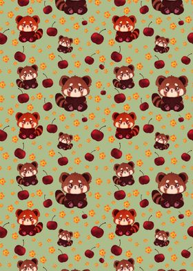 Red Pandas and Cherries