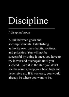 Discipline