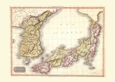 1809 Korea Japan Map