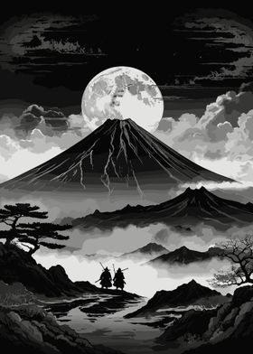 Samurai Warrior Mount Fuji