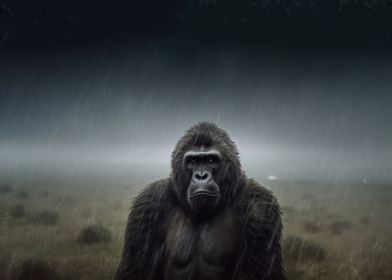 Endangered gorilla